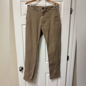 Goodfellow Men's Hennepin Athletic Fit Chino Khaki Tan Pants Size 34